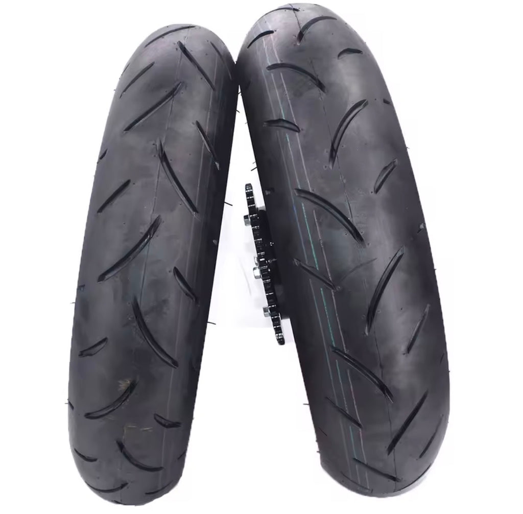 SUPERMOTO WHEEL SET for Tuttio Soleil 01 and Yozma In 10(RIMS+TYRES INCLUDED)